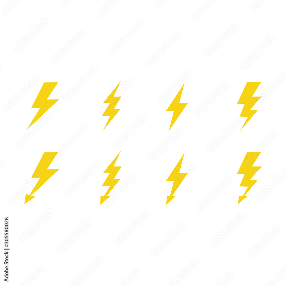 thunder lighting icon, power lighting icon vector design symbol thunder lighting icon, power lighting icon vector design symbol