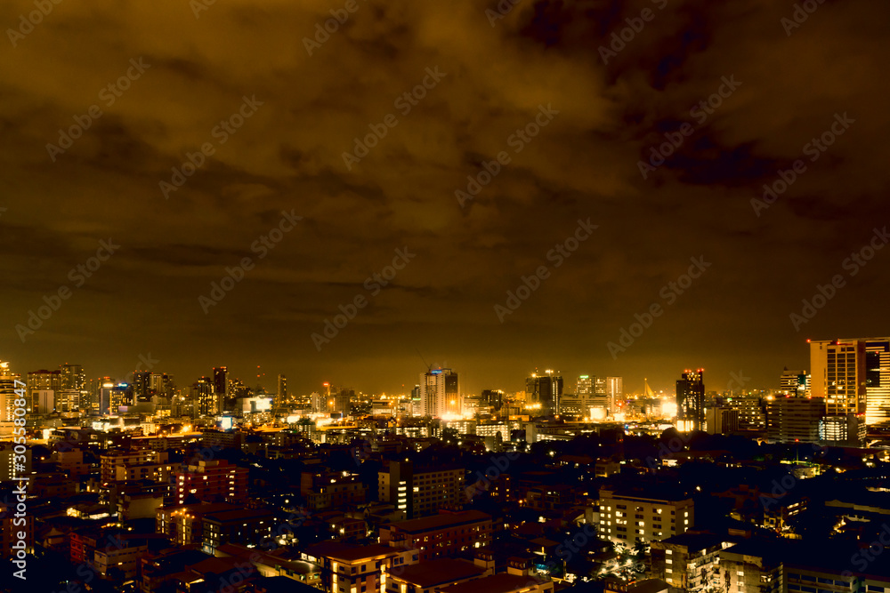 Naklejka premium city at night