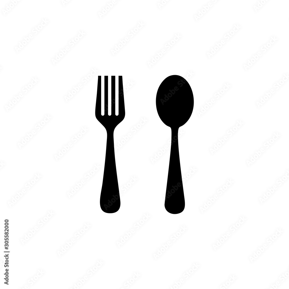 spoon and fork icon vector design symbol of restaurant spoon and fork icon vector design symbol of restaurant