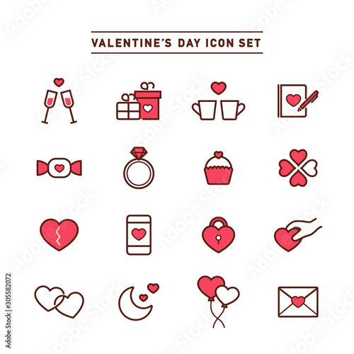 VALENTINE’S DAY ICON SET