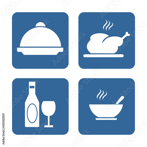 restaurant icon, food and drink icon vector design symbol