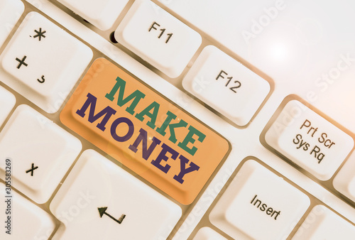 Billede på lærred Handwriting text writing Make Money