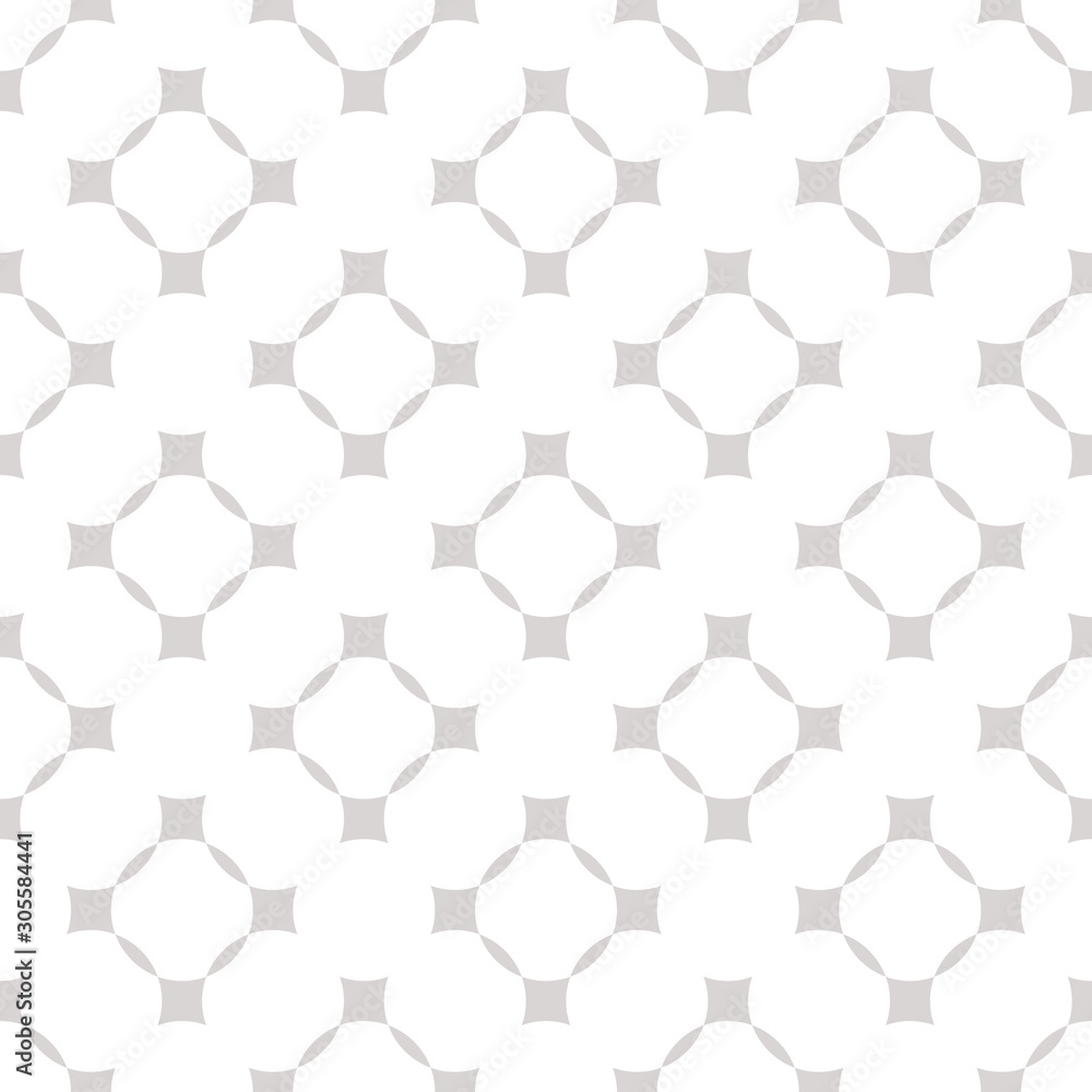Vector geometric seamless pattern. Simple modern texture with squares, grid, lattice. Abstract background in neutral colors, white and light gray. Minimal design for decoration, fabric, prints, web Vector geometric seamless pattern. Simple modern texture with squares, grid, lattice. Abstract background in neutral colors, white and light gray. Minimal design for decoration, fabric, prints, web