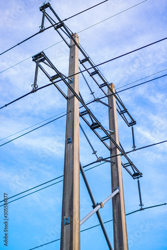industry, industrial, sky, line