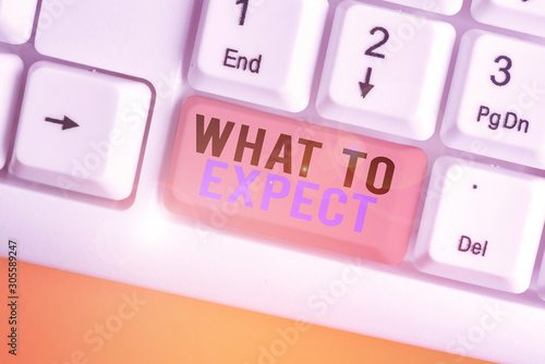 Canvas Print Handwriting text writing What To Expect