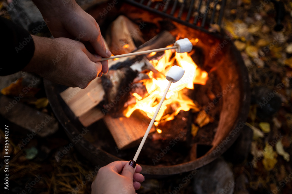 Fototapeta premium Roasting Marshmallows