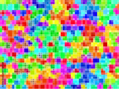 Wallpaper Mural Abstract colorful graphic creative texture background for wallpaper design geometric stripes pattern fabric cloth backdrop lines square pixel mosaic decoration element Torontodigital.ca
