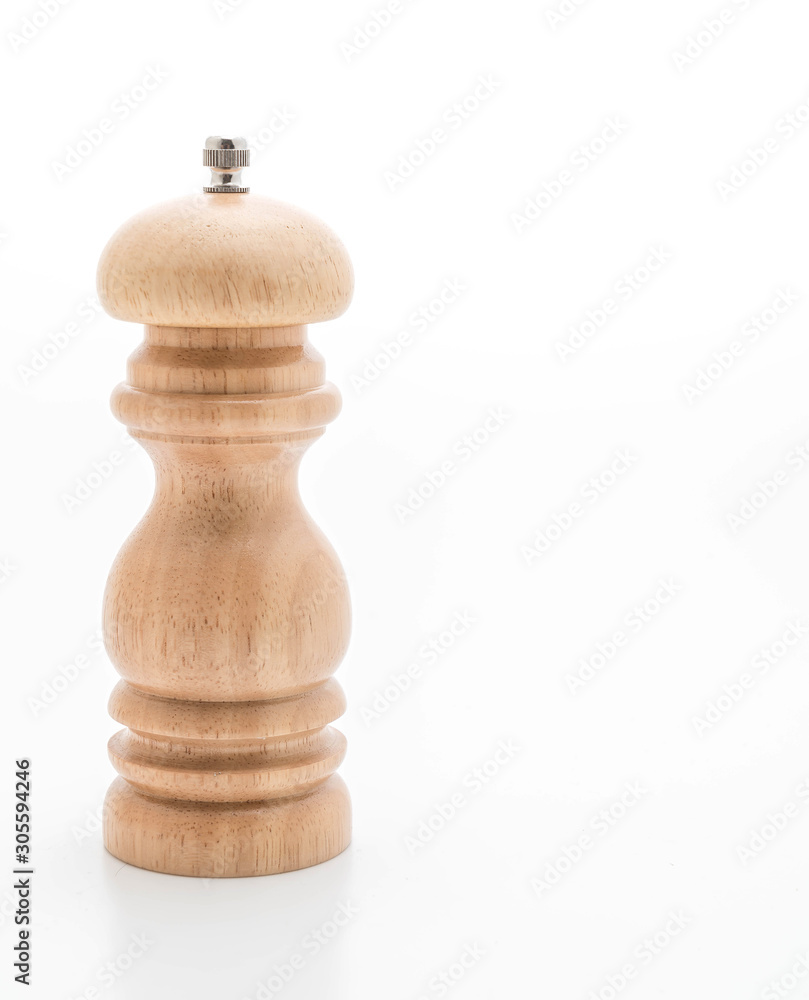 pepper mill on white pepper mill on white