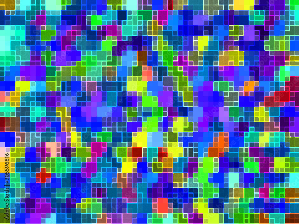 Fototapeta premium Abstract colorful graphic creative texture background for wallpaper design geometric stripes pattern fabric cloth backdrop lines square pixel mosaic decoration element