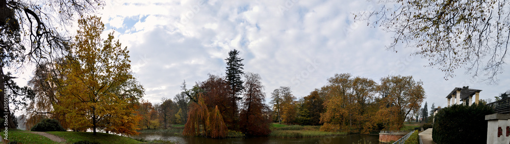 goldener Herbst, Schlosspark Putbus auf Rügen