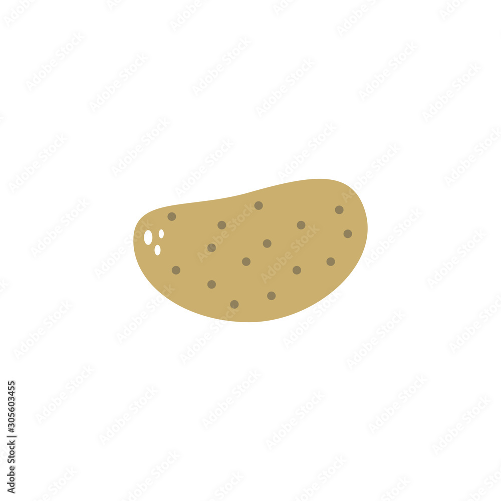 vegetable potato flat style icon vegetable potato flat style icon