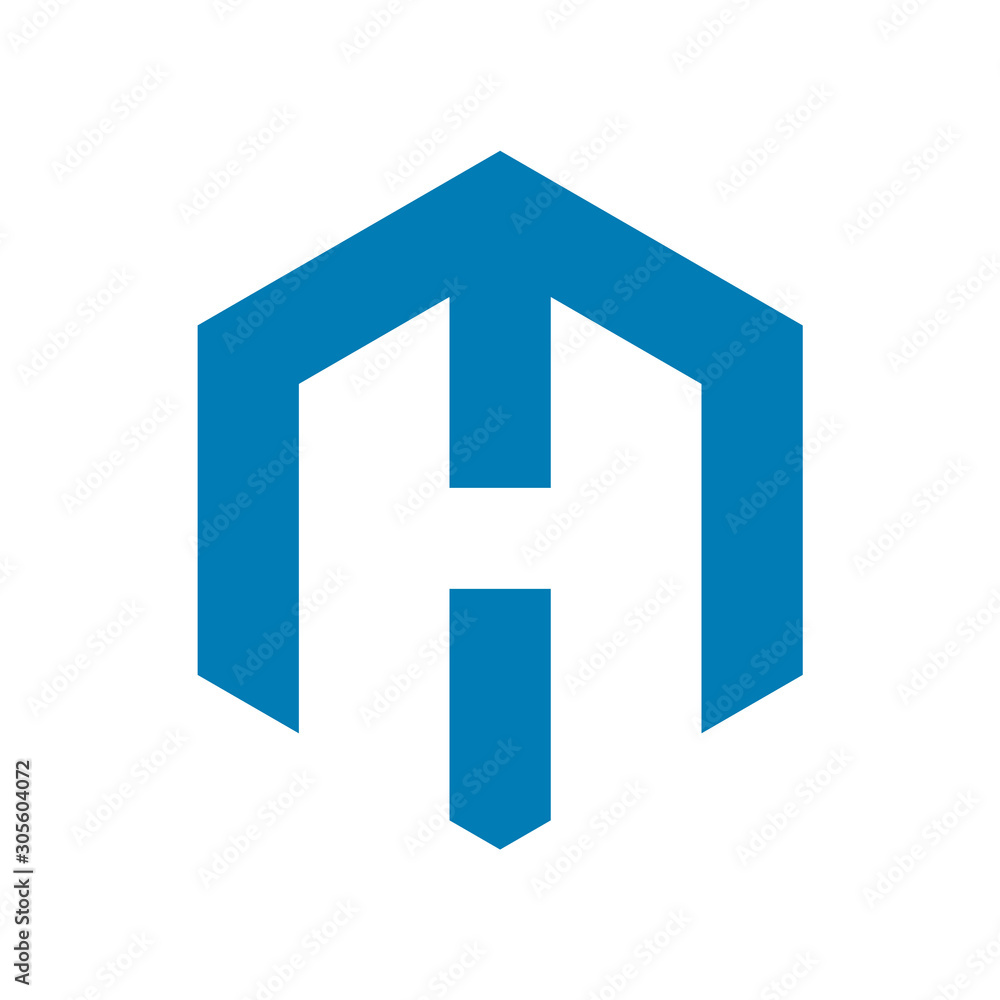 Initial letters MH modern logo template Initial letters MH modern logo template