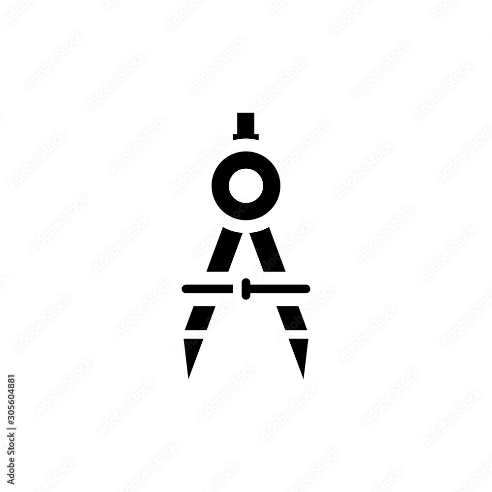 Fototapeta premium Divider Vector Glyph Icon