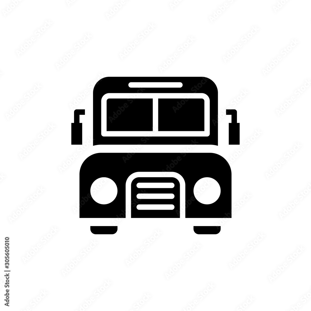 Bus Vector Glyph Icon Bus Vector Glyph Icon
