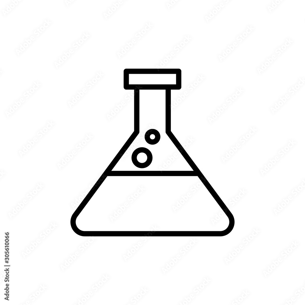 Flask Vector Line Icon Flask Vector Line Icon
