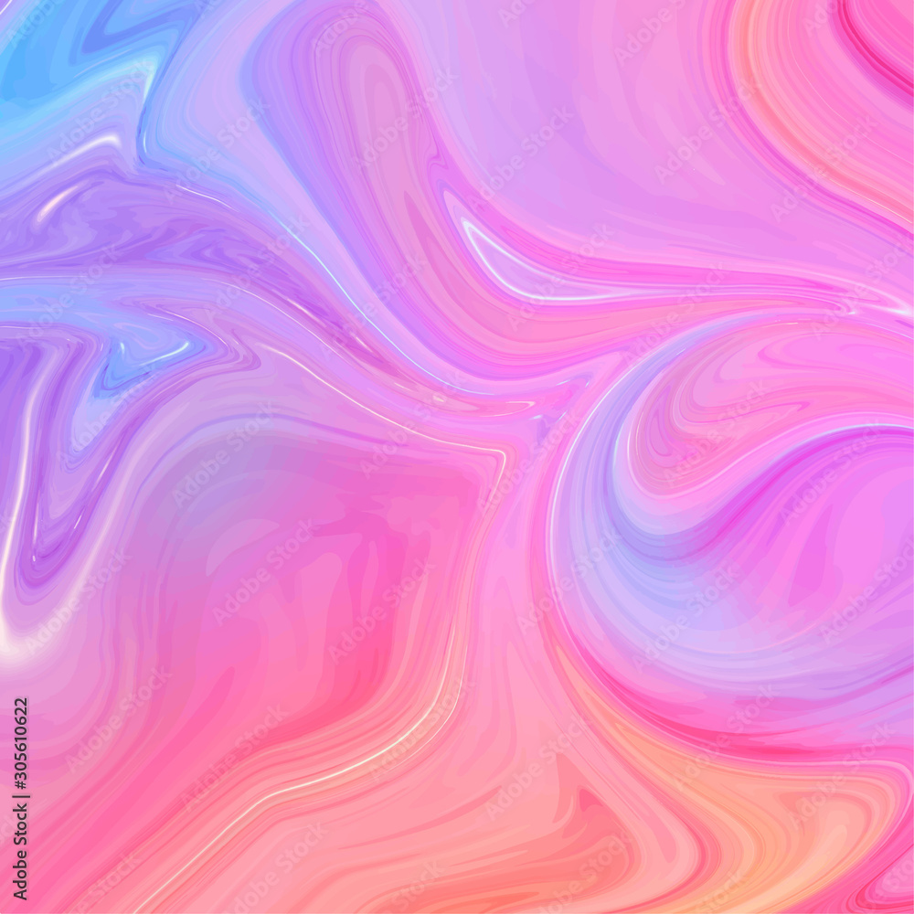 Obraz premium Glossy liquid abstract background. Marbling, acylic paint texture