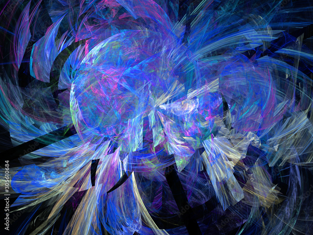 Obraz premium abstract multicolored fractal pattern