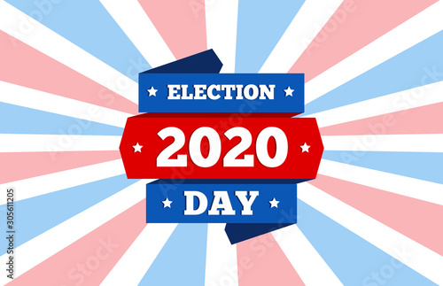 USA election day 2020 banner design 