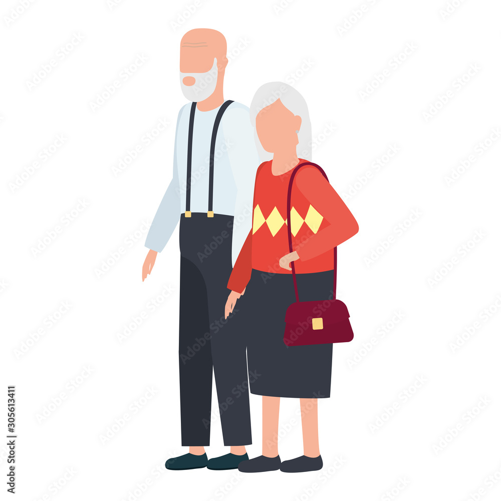 cute grand parents avatars characters cute grand parents avatars characters