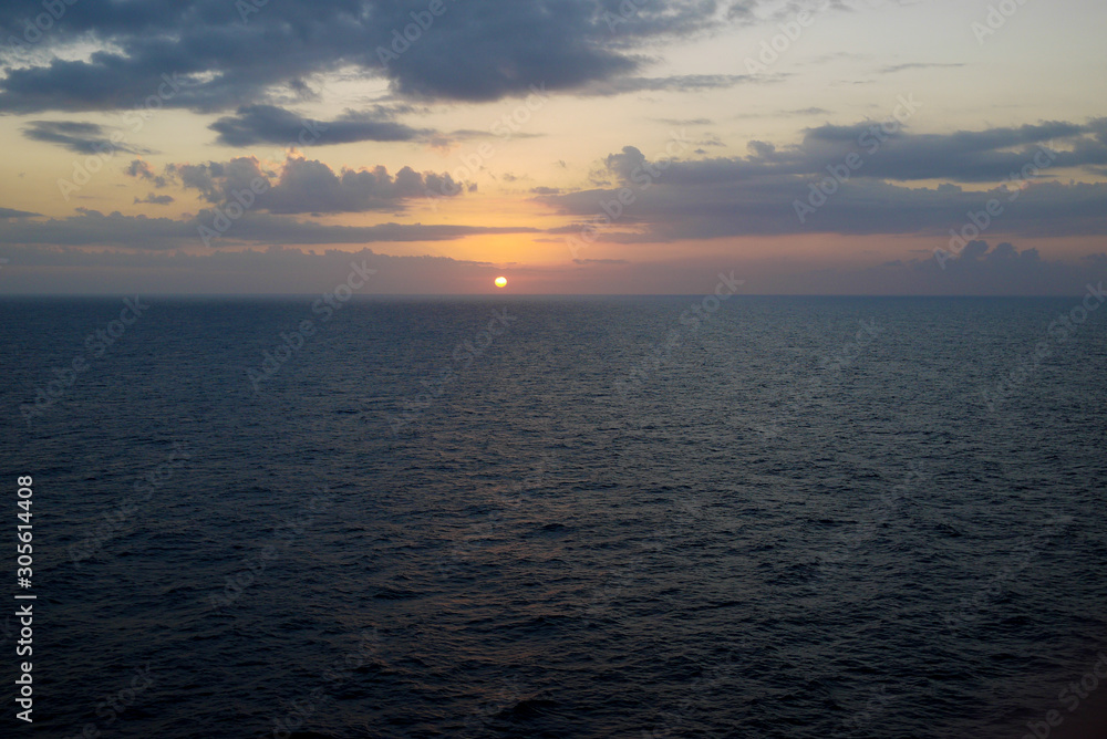 sunset over the sea sunset over the sea