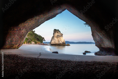 Sunrise at Cathedral Cove