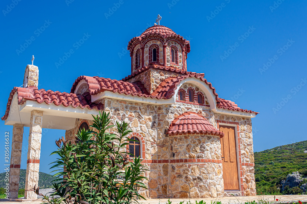 Small Orthodox church near Moni Agiou Ioanni Theologou