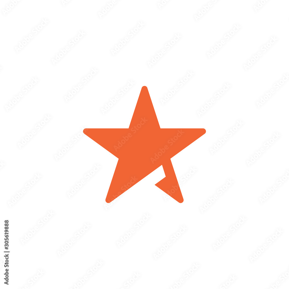 Obraz premium Abstract star icon design template vector isolated