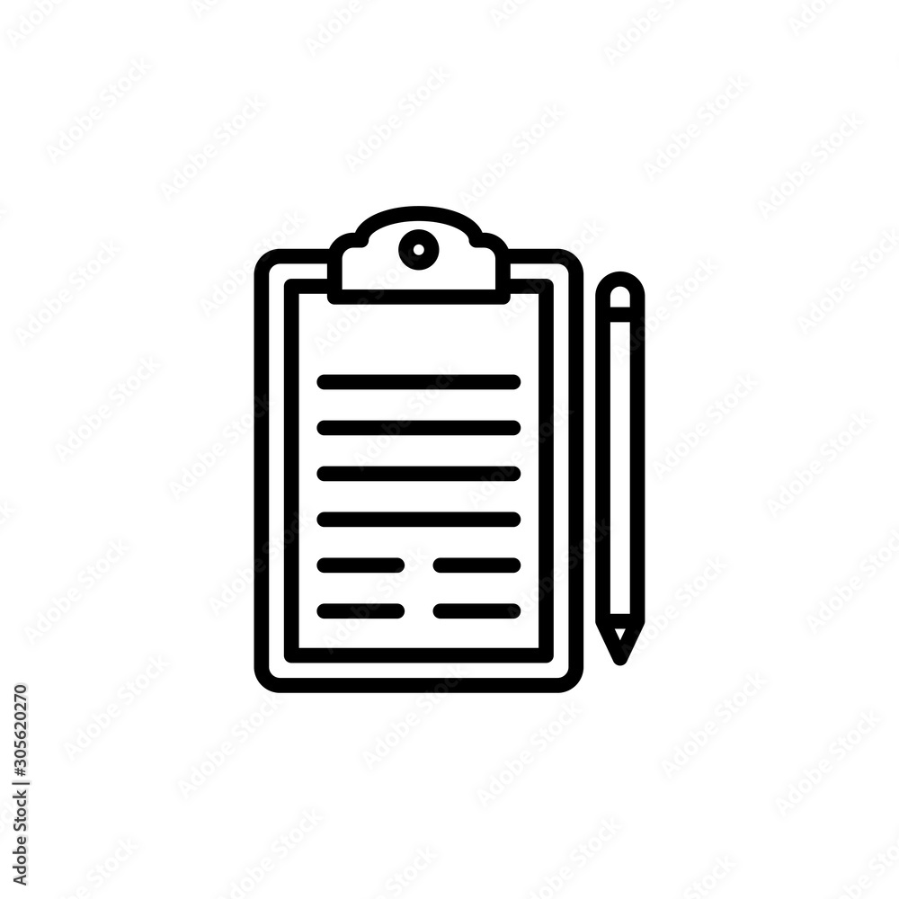 Prescription Vector Line Icon Prescription Vector Line Icon