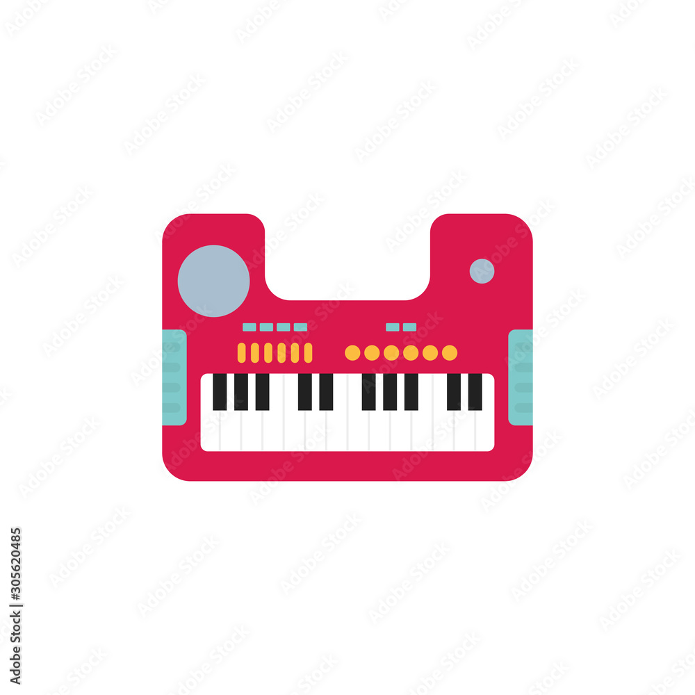 toy piano flat style icon toy piano flat style icon