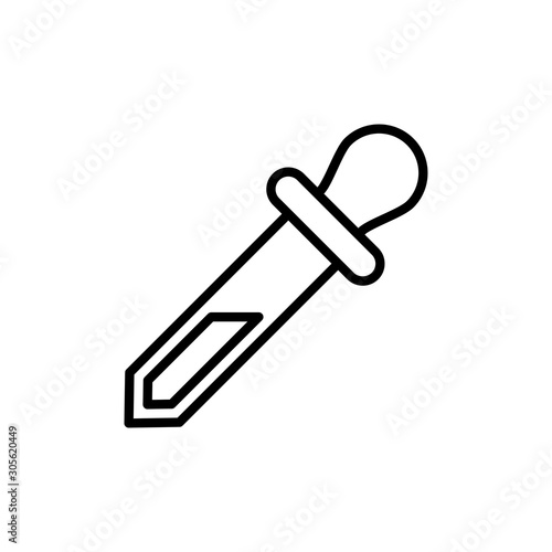 Dropper Vector Line Icon