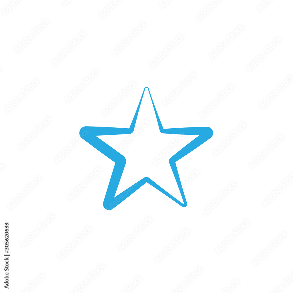 Obraz premium Abstract star icon design template vector isolated