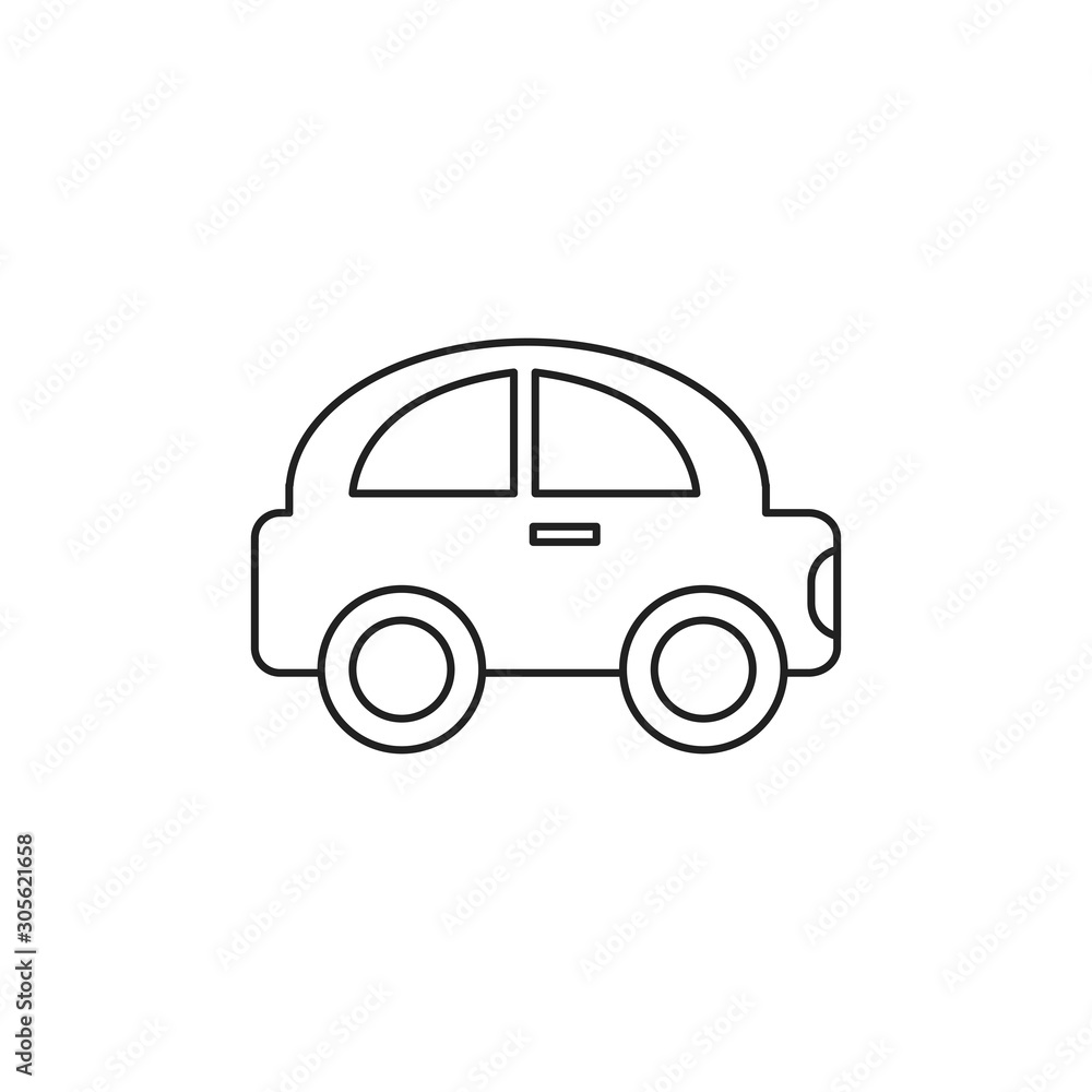 toy car line style icon toy car line style icon