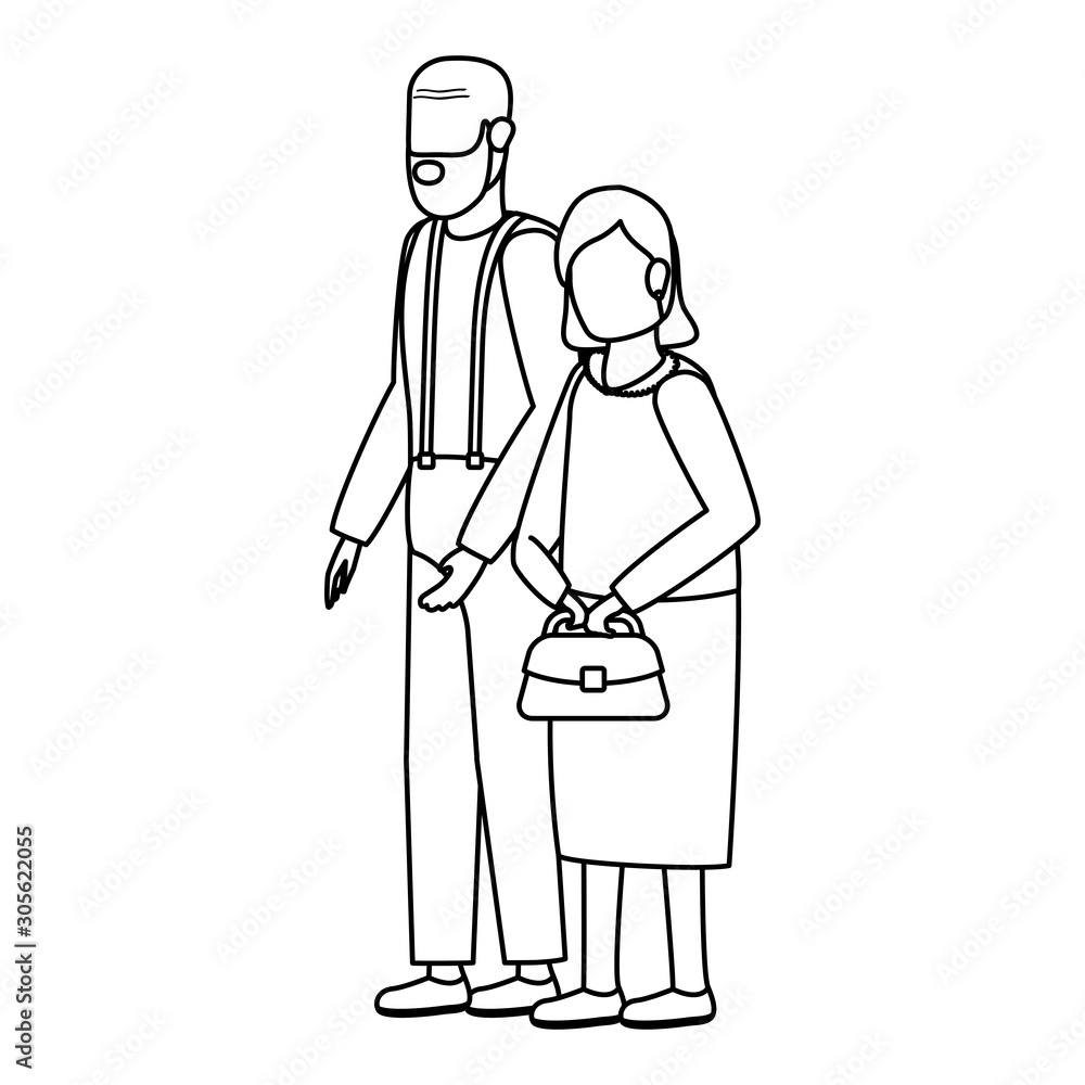 cute grand parents avatars characters cute grand parents avatars characters
