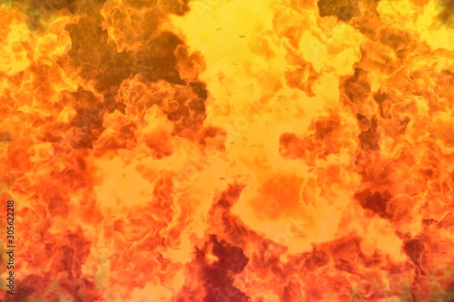 fantasy burning wild fire abstract background or texture - fire 3D illustration