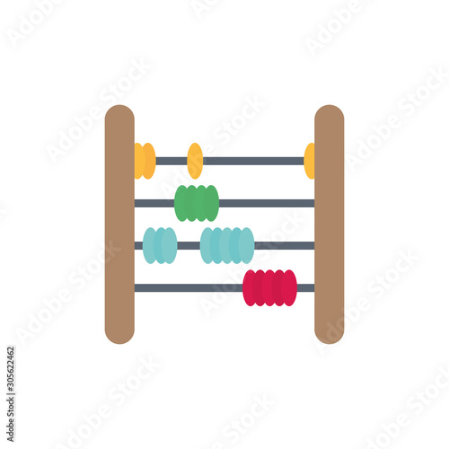 toy abacus flat style icon