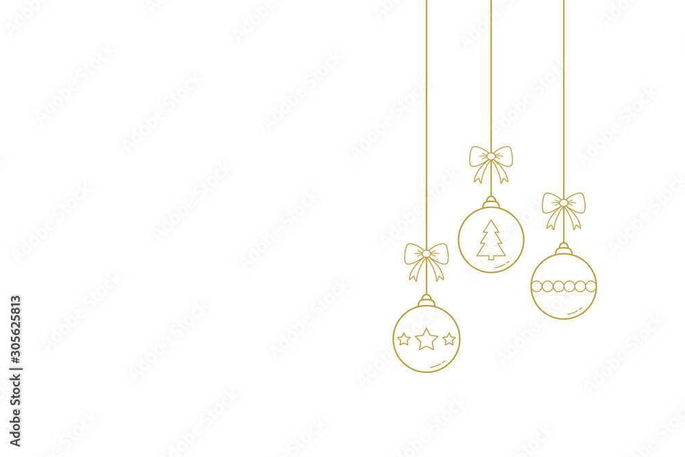 Empty Christmas background with hanging balls. Xmas ornament. Vector Empty Christmas background with hanging balls. Xmas ornament. Vector