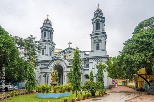 Slika na platnu View at the Cathedral of Most Holy Rosary in Kolkata - India,West Bengal