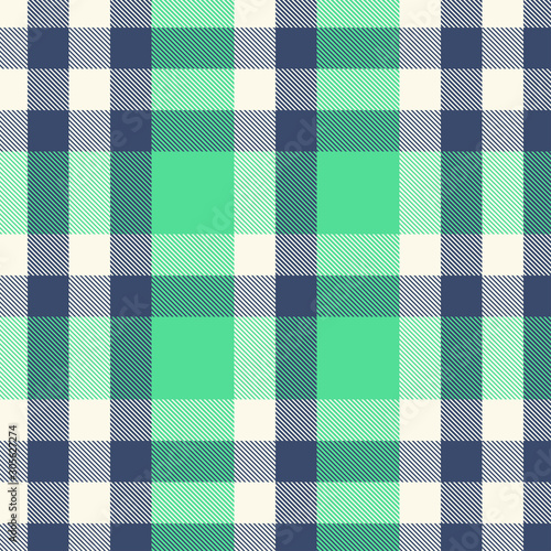 Tartan green and blue seamless pattern.