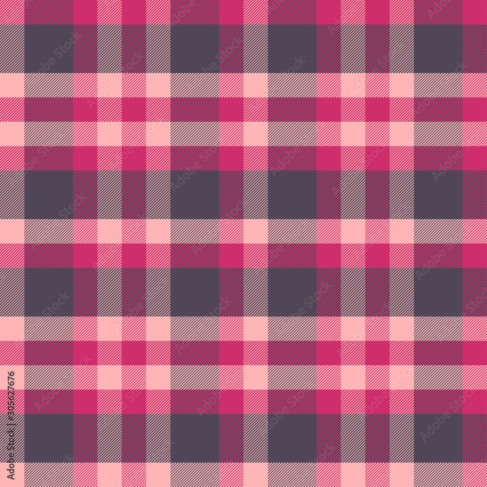 Tartan red and pink seamless pattern. Tartan red and pink seamless pattern.