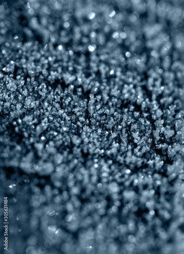 ice crystals of various shapes