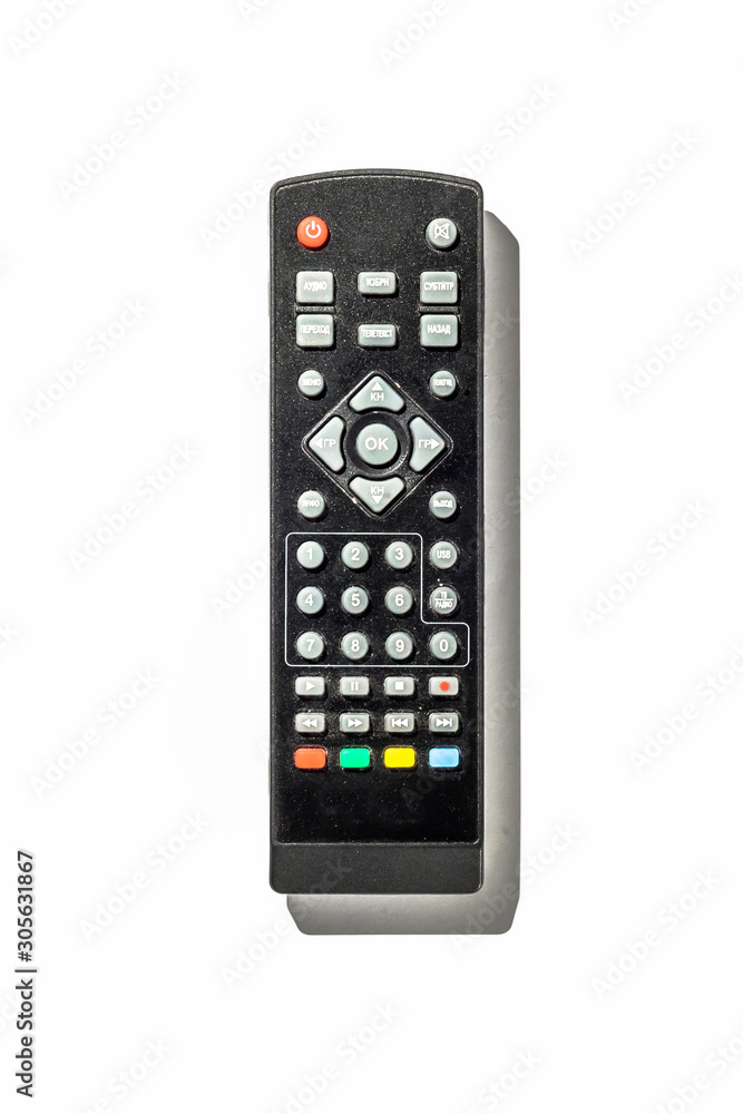 TV remote control. on a white background isolate TV remote control. on a white background isolate