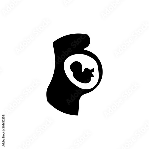 Pregnancy Vector Glyph Icon