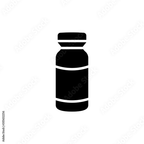 Injection Vial Vector Glyph Icon