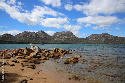 The Hazards bei Coles Bay im Freycinet Nationalpark. Tasmanien. Australien