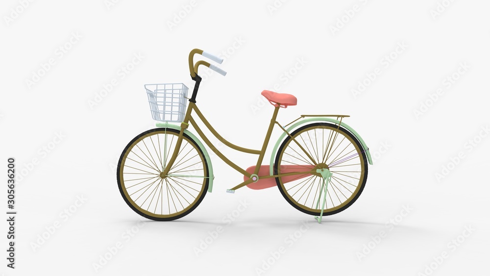 3d rendering of a bicycle isolated in a studio background 3d rendering of a bicycle isolated in a studio background