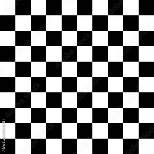 The vector seamless pattern. Cute small black white square pattern. Vector for wallpaper, child apron, fabric, textile pattern. Endless print. Background illustration vector.