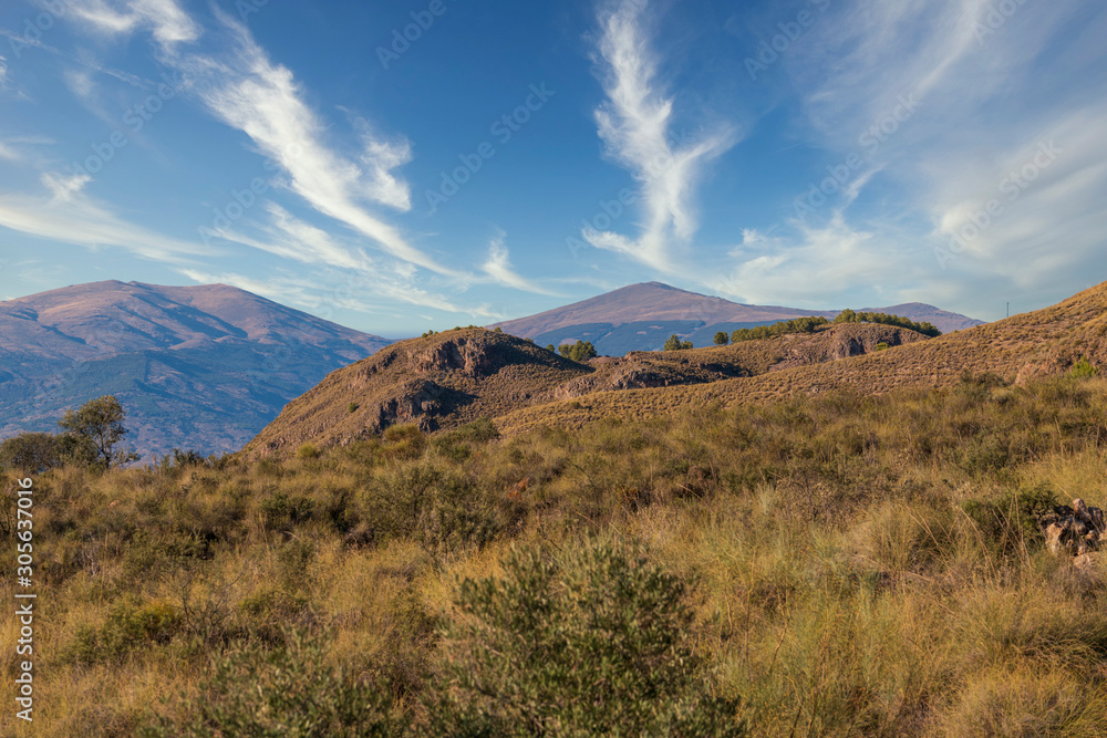 Mountainous landscape of the Alpujarra near Berja Mountainous landscape of the Alpujarra near Berja