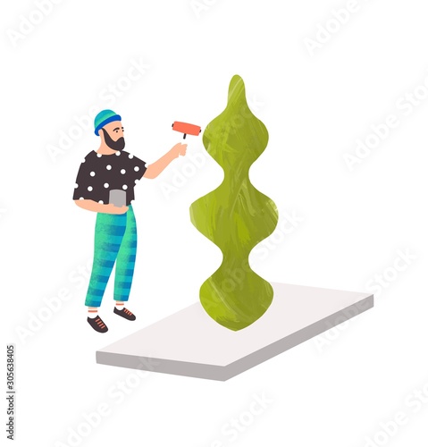 Modern artist vector illustration