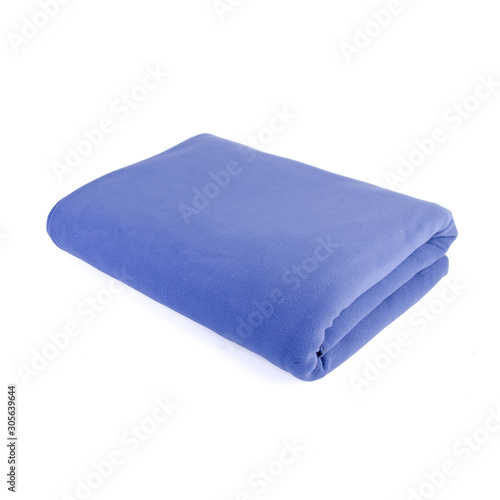 blanket or folded blanket on a background new.