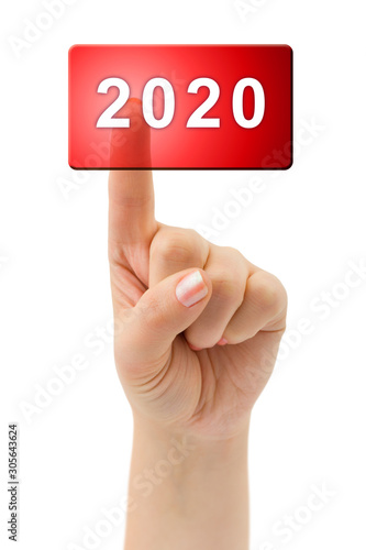 Hand and button 2020